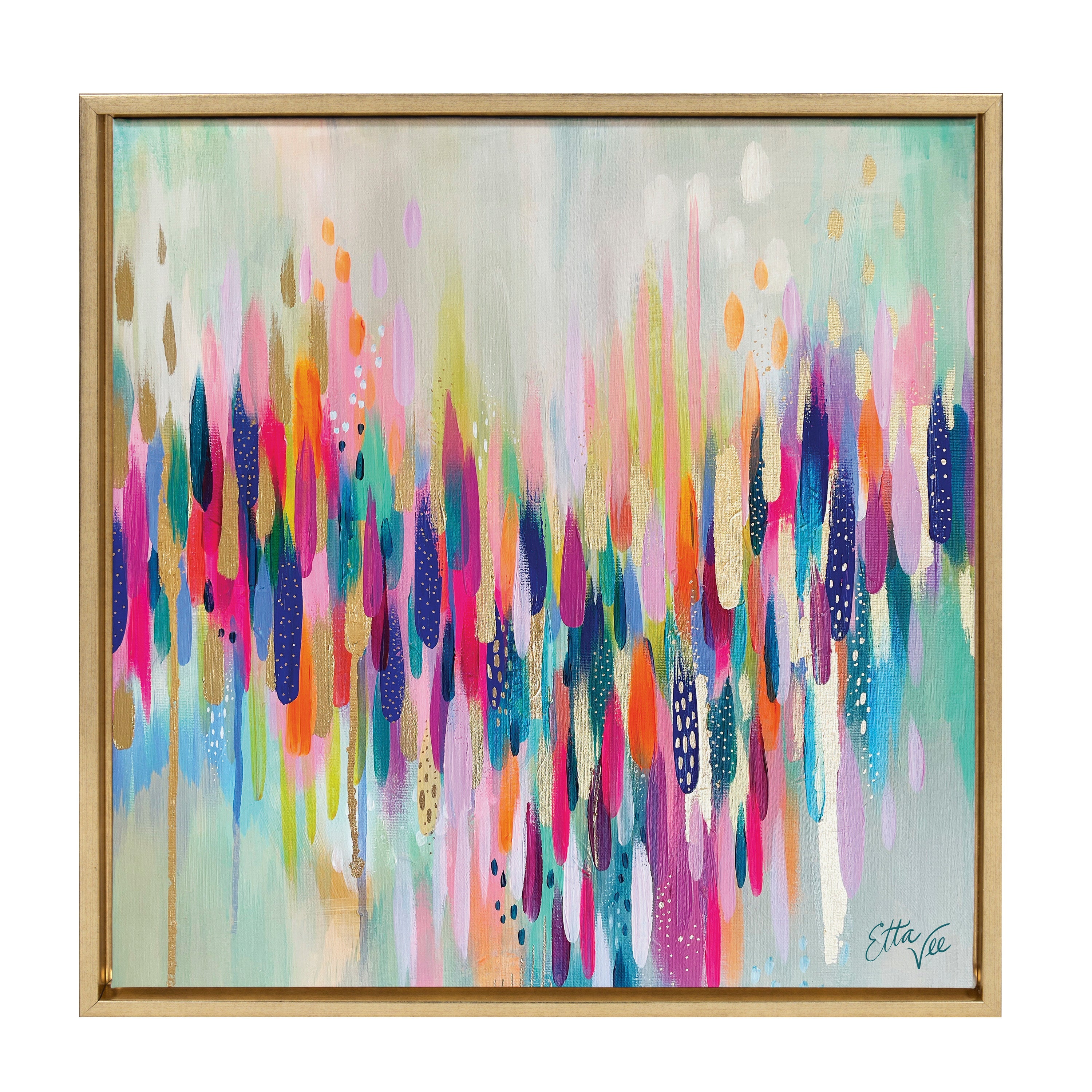 Sylvie Brushstroke 154 Framed Canvas by Jessi Raulet of Ettavee