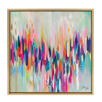 Sylvie Brushstroke 154 Framed Canvas by Jessi Raulet of Ettavee