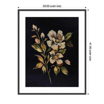 Framed Art Moody Floral 7 by Annie Quigley