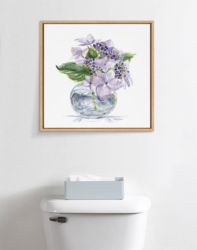 Sylvie Hydrangea Blossom Bud Framed Canvas by kateandlaurel - product image 8 for Resin Society
