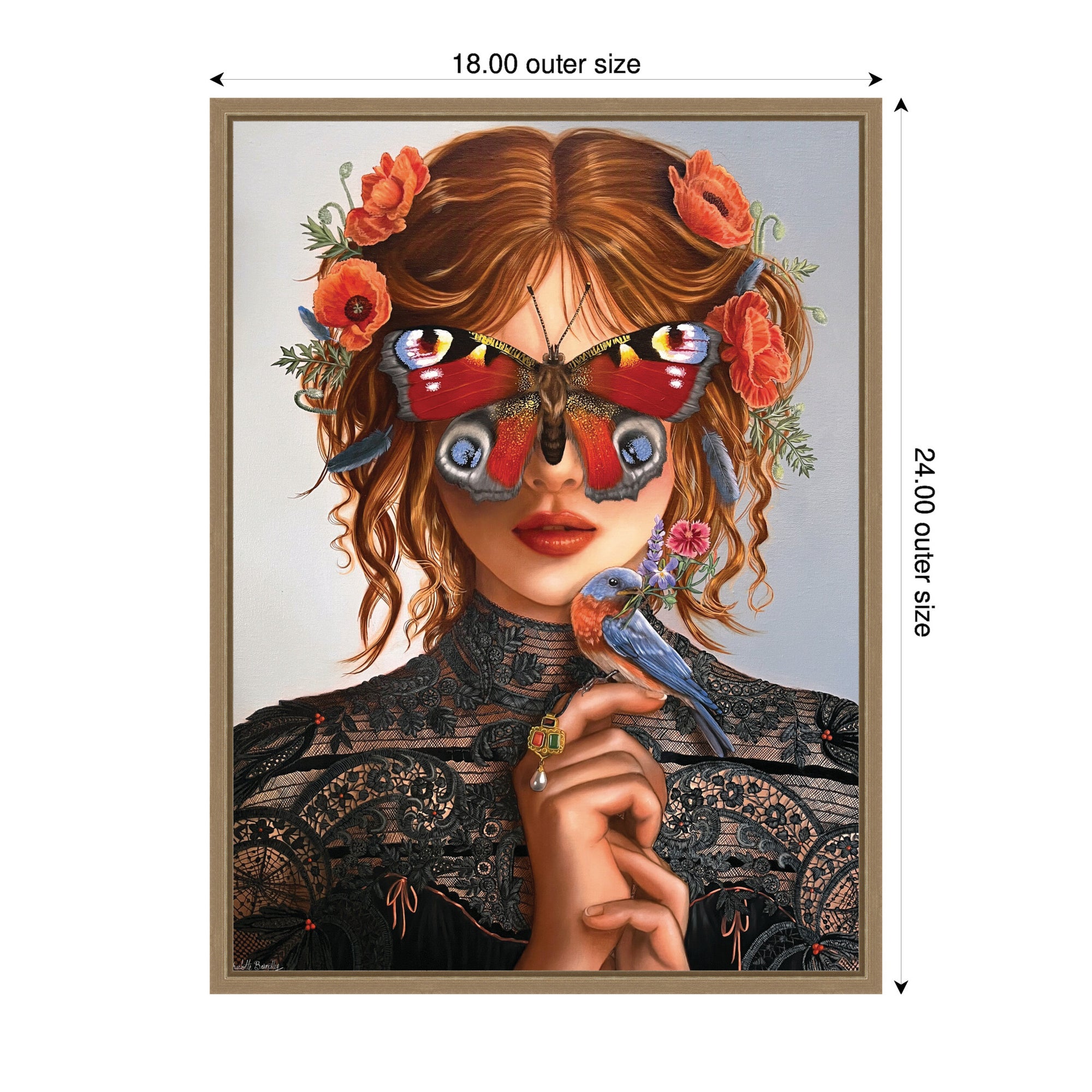 Dreamer by Charlotte Brindley Framed Canvas Wall Art Print