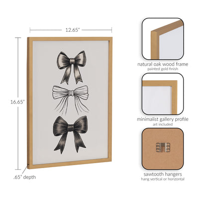 Gallery Coquette Preppy Retro Girly Black Bows Print by kateandlaurel - product image 12 for Resin Society