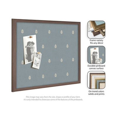 Pinboard Blue Botanical Block Print