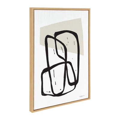 Sylvie Entangled Neutral Framed Canvas by kateandlaurel - product image 9 for Resin Society