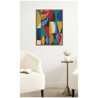 Abstract 04 by Rachel Lee Framed Canvas Wall Art Print
