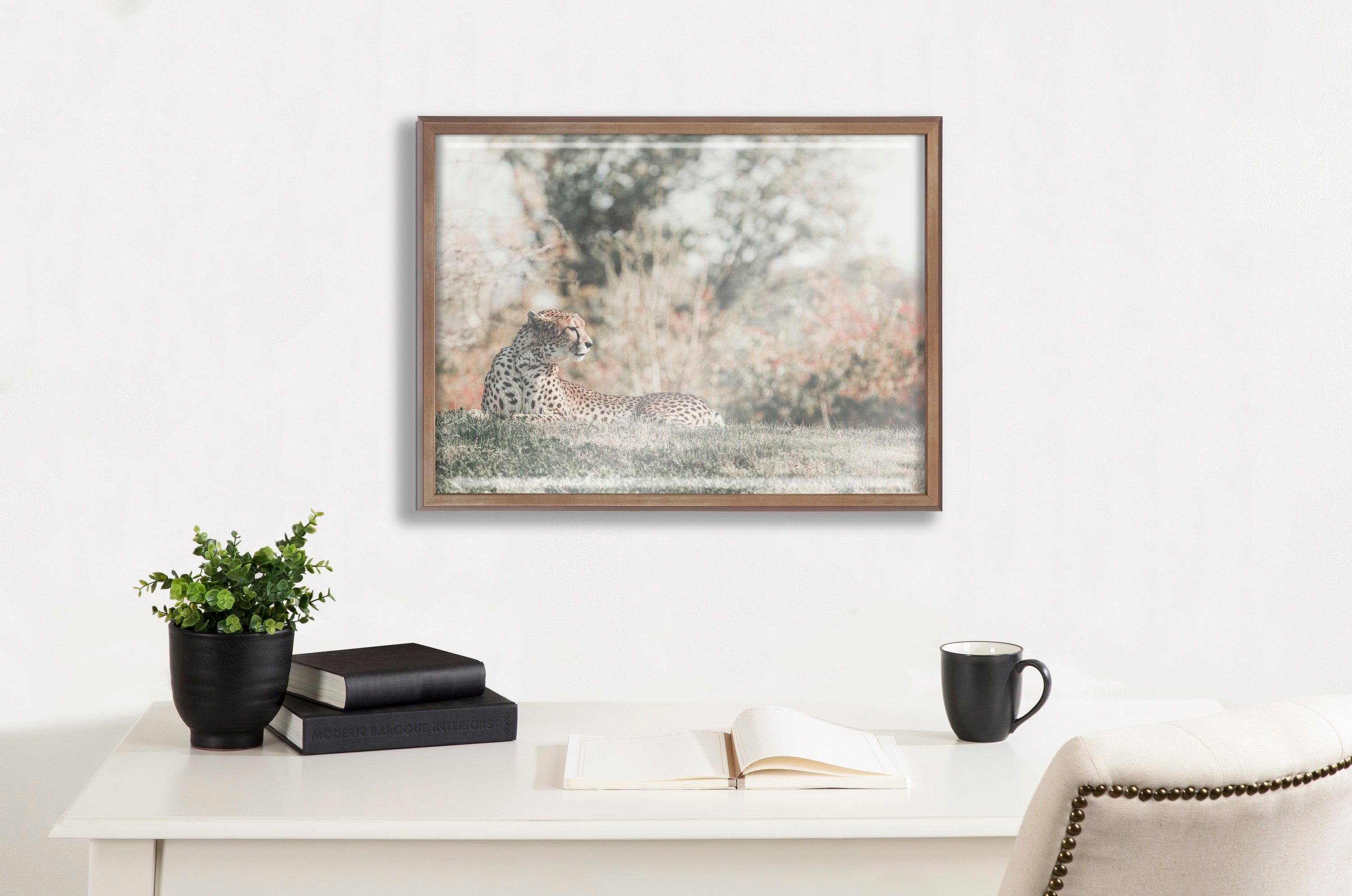 Blake Cheetah Framed Printed Glass by Alicia Abla by kateandlaurel - product image 8 for Resin Society