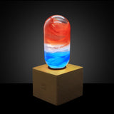EP Light Sunrise handcrafted resin LED bulb with wooden base options