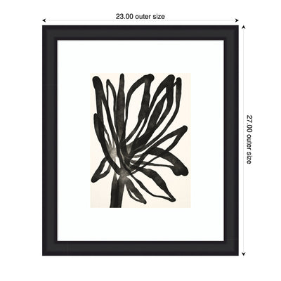 Framed Art Dark Floral by Alicia Bock