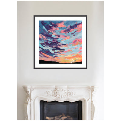 Framed Art Sunset Study by Emily Kenney