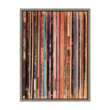 Sylvie Records Framed Canvas by Robert Cadloff of Bomobob