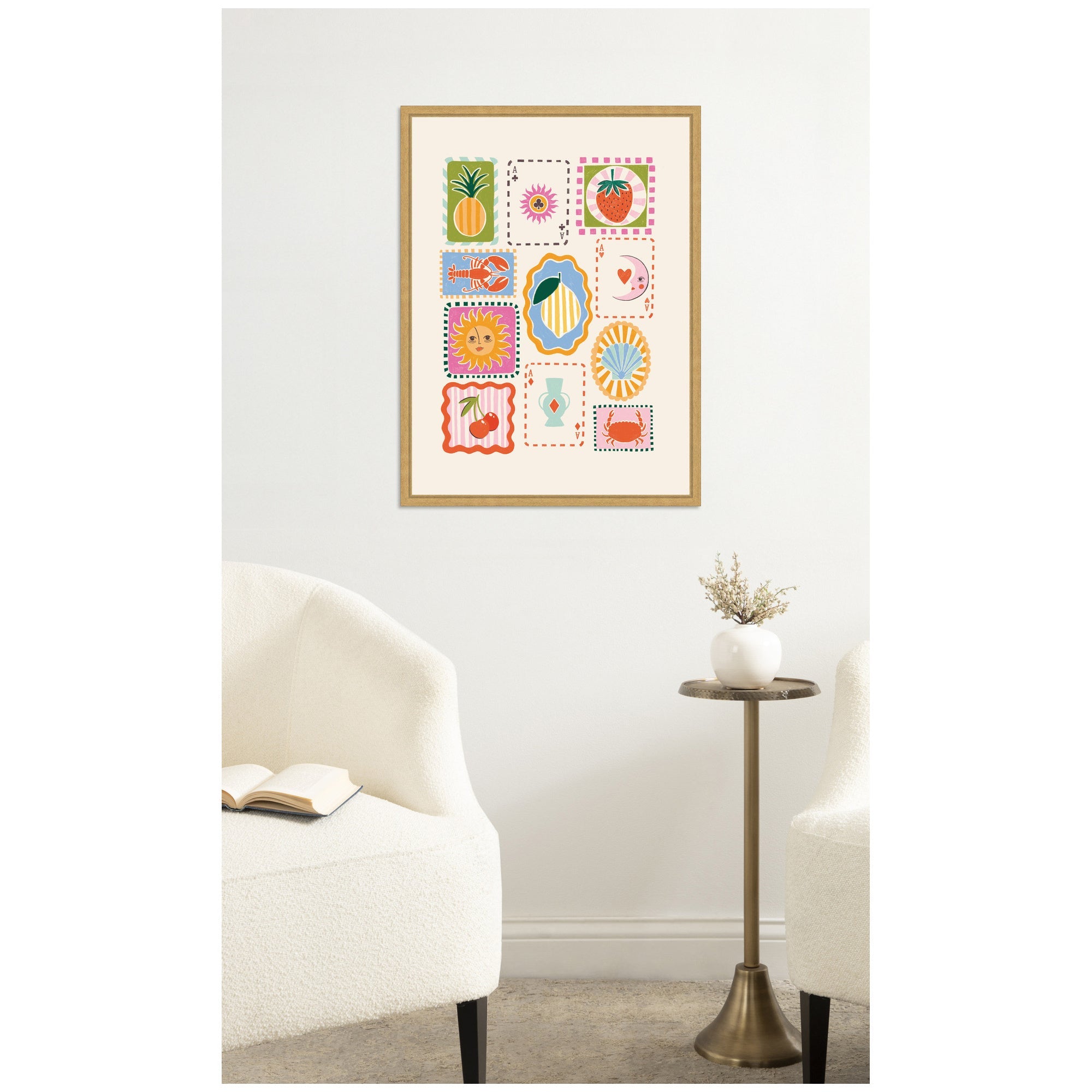 Storytelling Shores by Aislinn Simmonds Duchess Plum Framed Canvas Wall Art Print