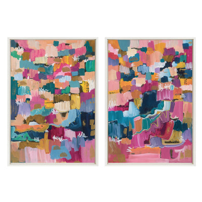 Sylvie Applause Framed Canvas Set by Leah Nadeau by kateandlaurel - product image 8 for Resin Society