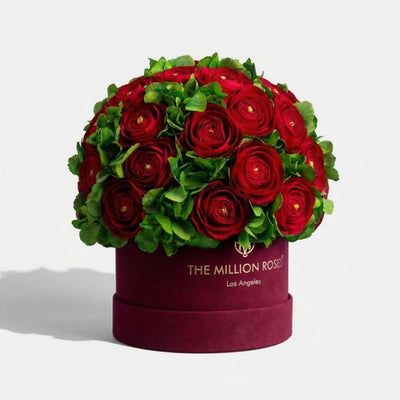 Classic Bordeaux Suede Box by The Million Roses - main product image for Resin Society