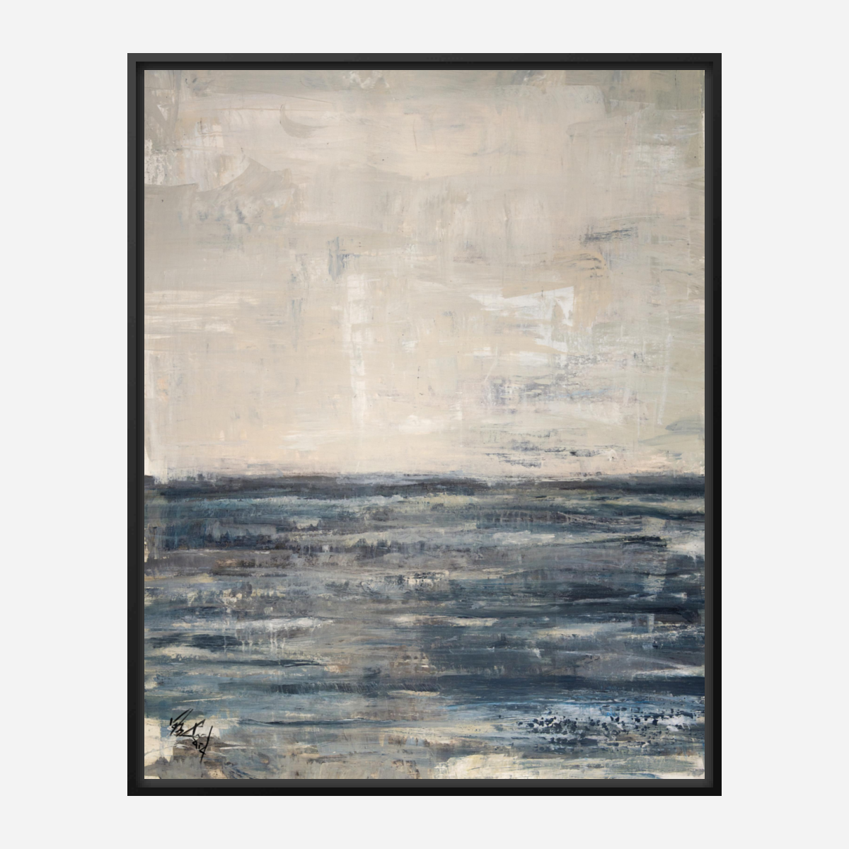 Calm Sea Artist Enhanced Canvas Print by John Beard Collection - product image 5 for Resin Society