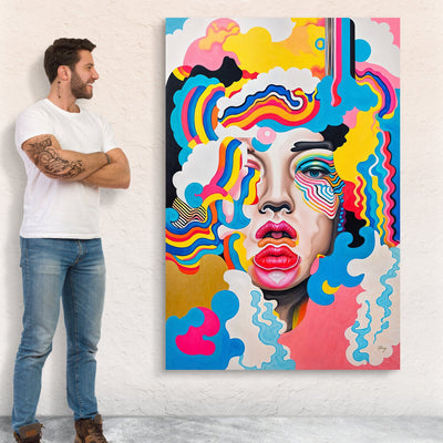 Canvas Print: "Candy Face" by Tailored Canvases - product image 3 for Resin Society