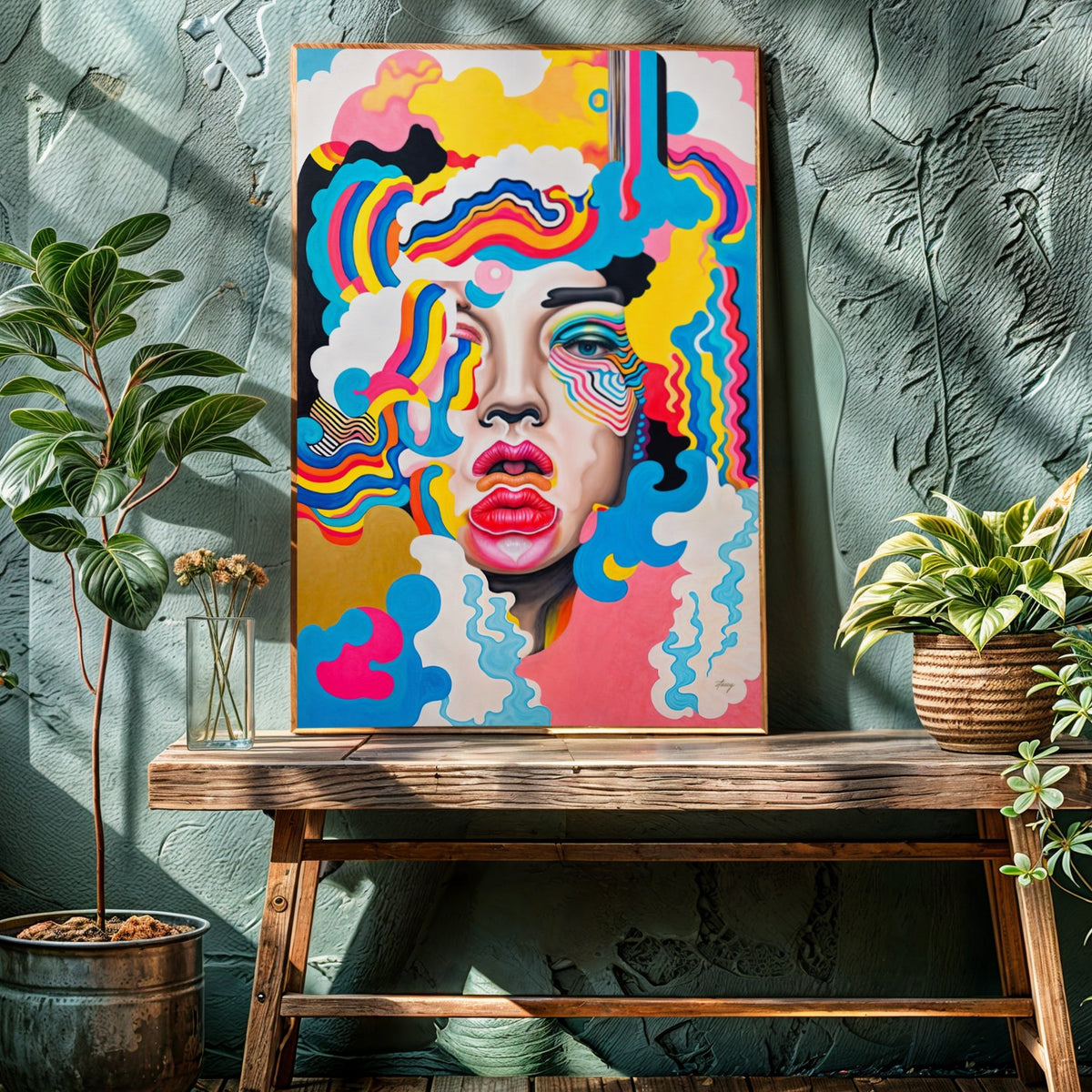 Canvas Print: "Candy Face" by Tailored Canvases - product image 2 for Resin Society