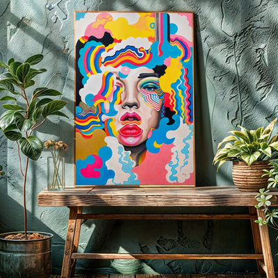 Canvas Print: "Candy Face" by Tailored Canvases - product image 2 for Resin Society