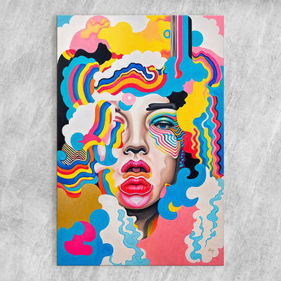 Canvas Print: "Candy Face" by Tailored Canvases - product image 5 for Resin Society