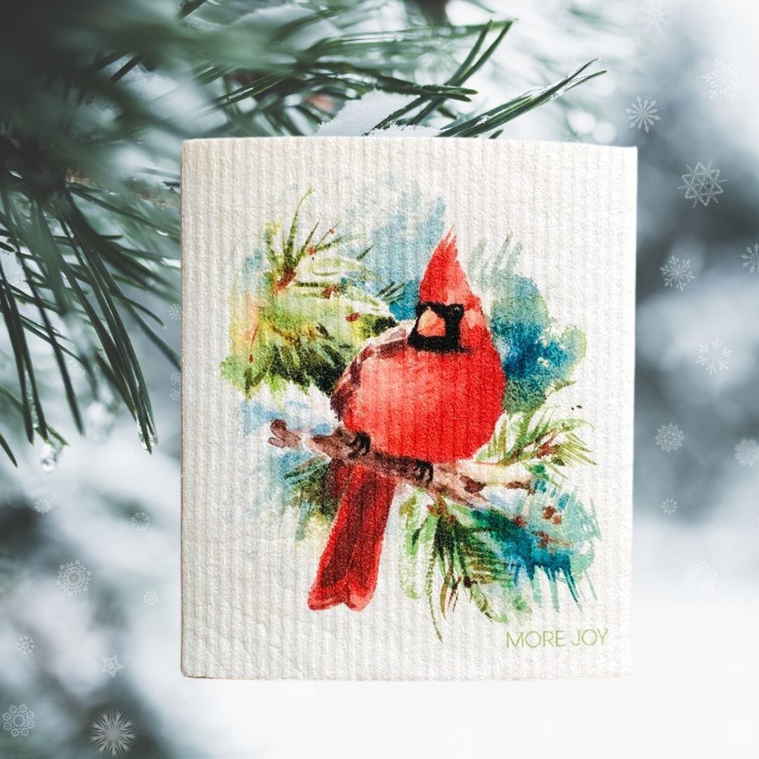 Cardinal Bird Swedish Dishcloth by sweetgum home, LLC - product image 2 for Resin Society