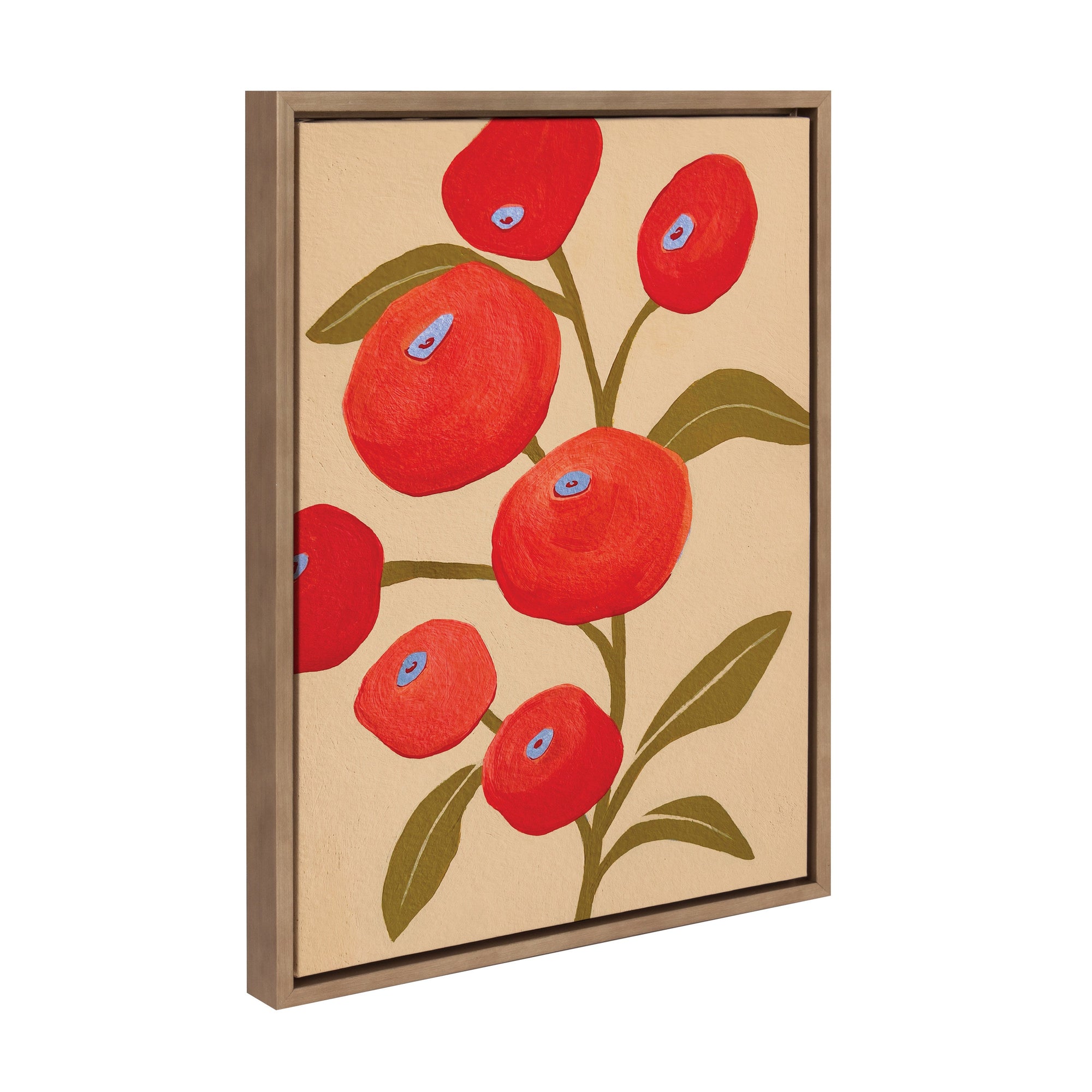Sylvie Persimmon Framed Canvas by kateandlaurel - main product image for Resin Society