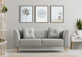 Sylvie Wood Ocean Beach Lifeguard Tower Framed Canvas by kateandlaurel - product image 13 for Resin Society