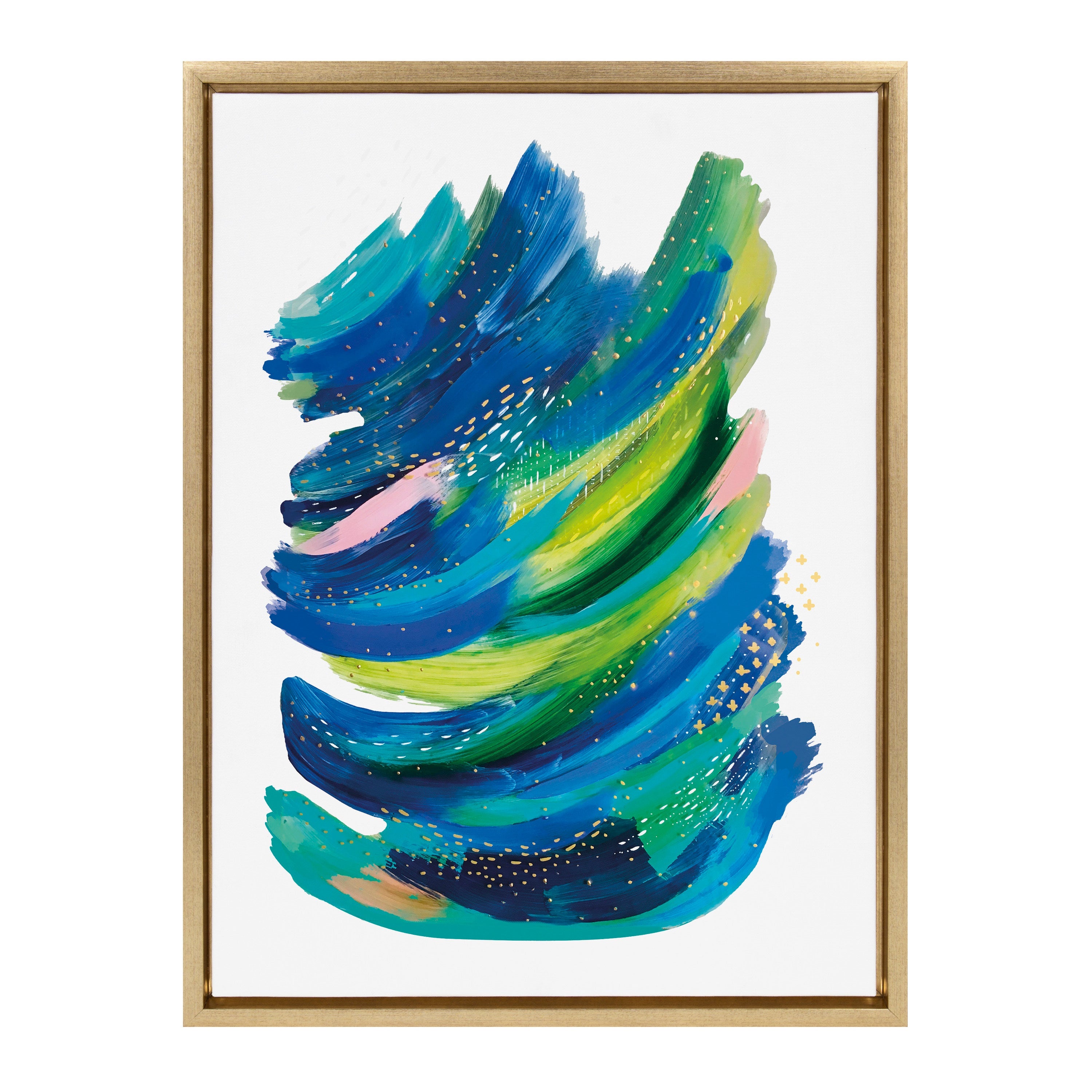 Sylvie Bright Abstract 2 Framed Canvas by kateandlaurel - product image 20 for Resin Society