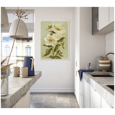 Floral No 9 by Annie Quigley Framed Canvas Wall Art Print