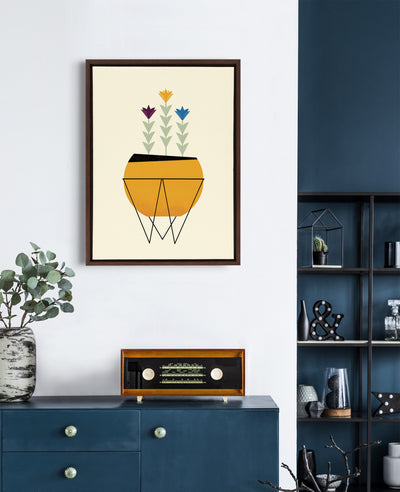 Sylvie Modern Planter Framed Canvas by kateandlaurel - product image 7 for Resin Society