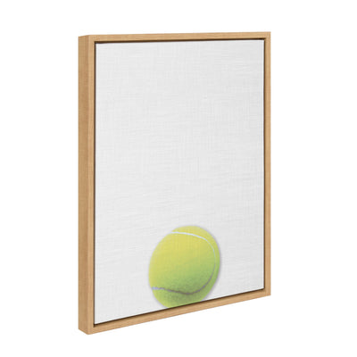 Sylvie Color Tennis Ball Portrait Framed Canvas, Natural 18x24 by kateandlaurel - product image 2 for Resin Society