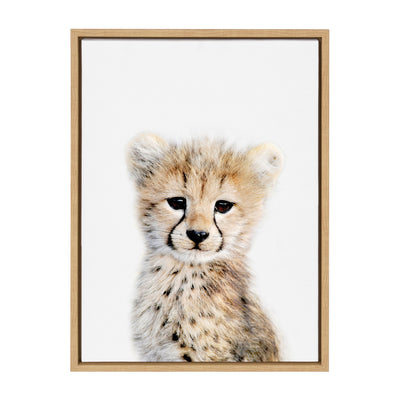 Sylvie Cheetah Framed Canvas by Amy Peterson Art Studio