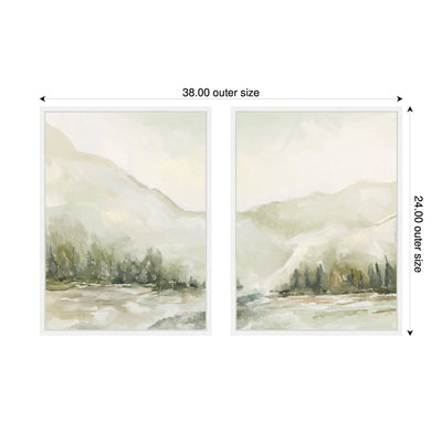 AQ Winter Landscape No.
6 2 Piece Framed Canvas Wall Art Set by Annie Quigley