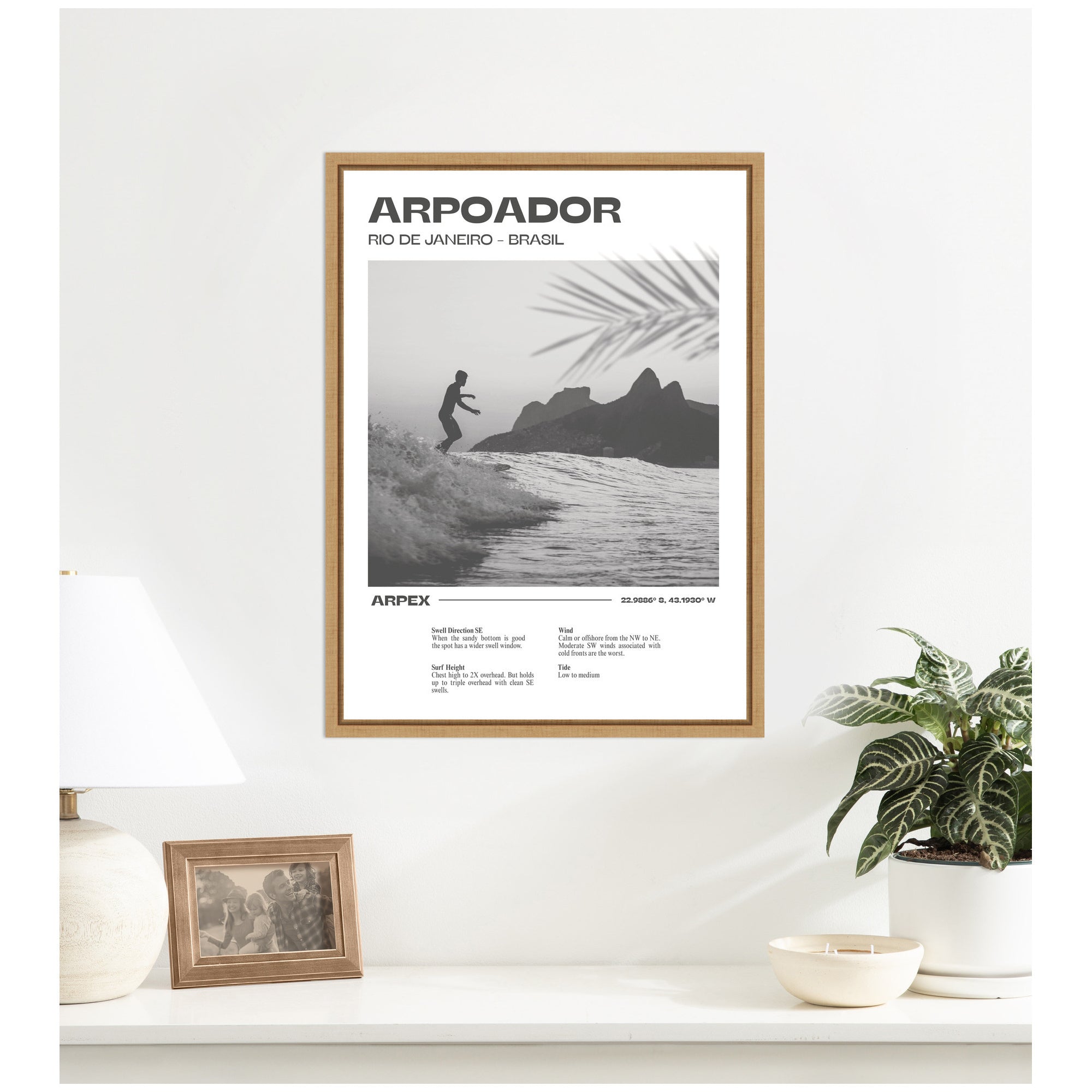Rio de Janeiro by Honey Island Studio Framed Canvas Wall Art Print