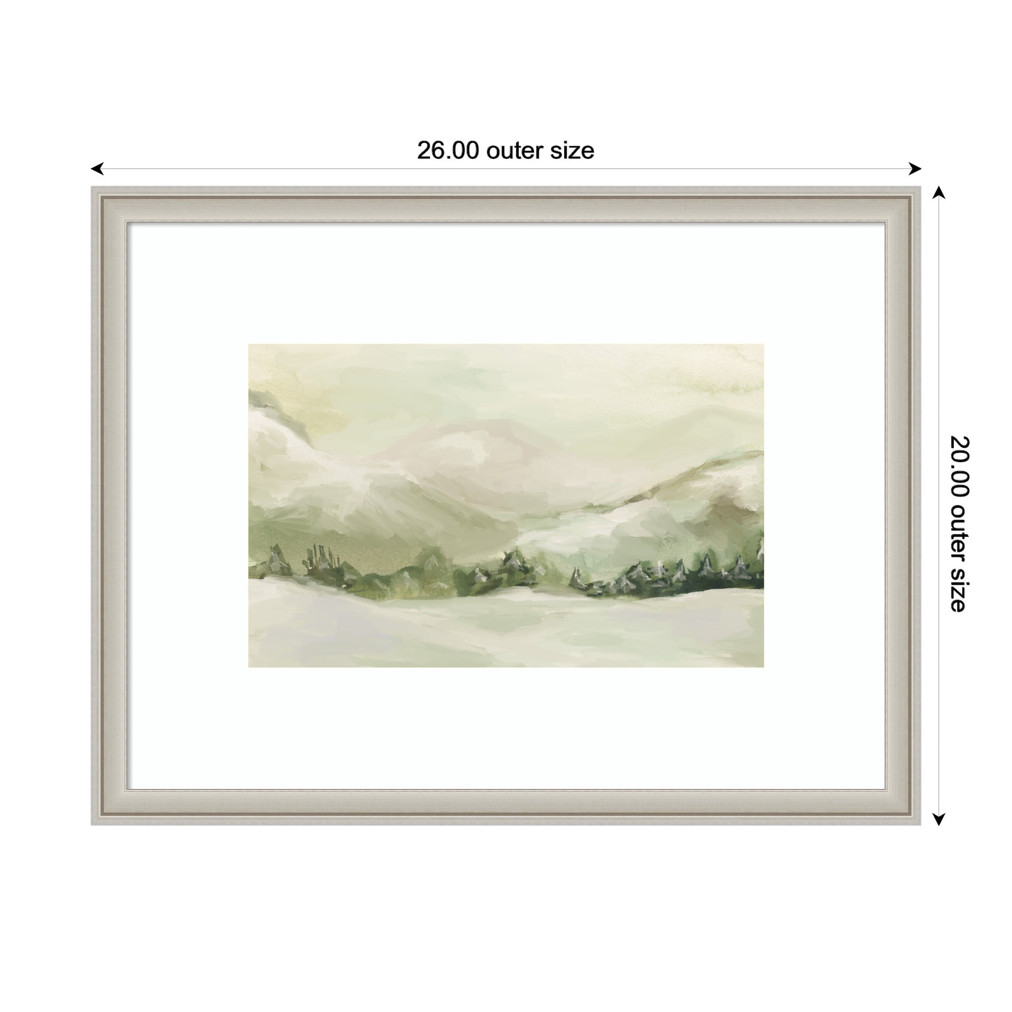 AQ Winter Landscape No.
3 by Annie Quigley Framed Wall Art Print