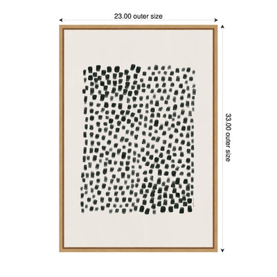 Abstract Black by Gabrielly Guedes Framed Canvas Wall Art Print