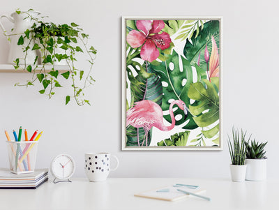 Sylvie Find Flamingo Framed Canvas by kateandlaurel - product image 7 for Resin Society