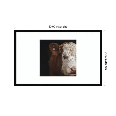 Cow Close by Emiko and Mark Franzen F2 Images Framed Wall Art Print