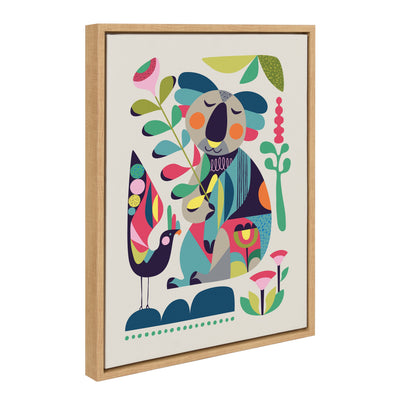 Sylvie Mid Century Modern Koala Framed Canvas by kateandlaurel - product image 19 for Resin Society