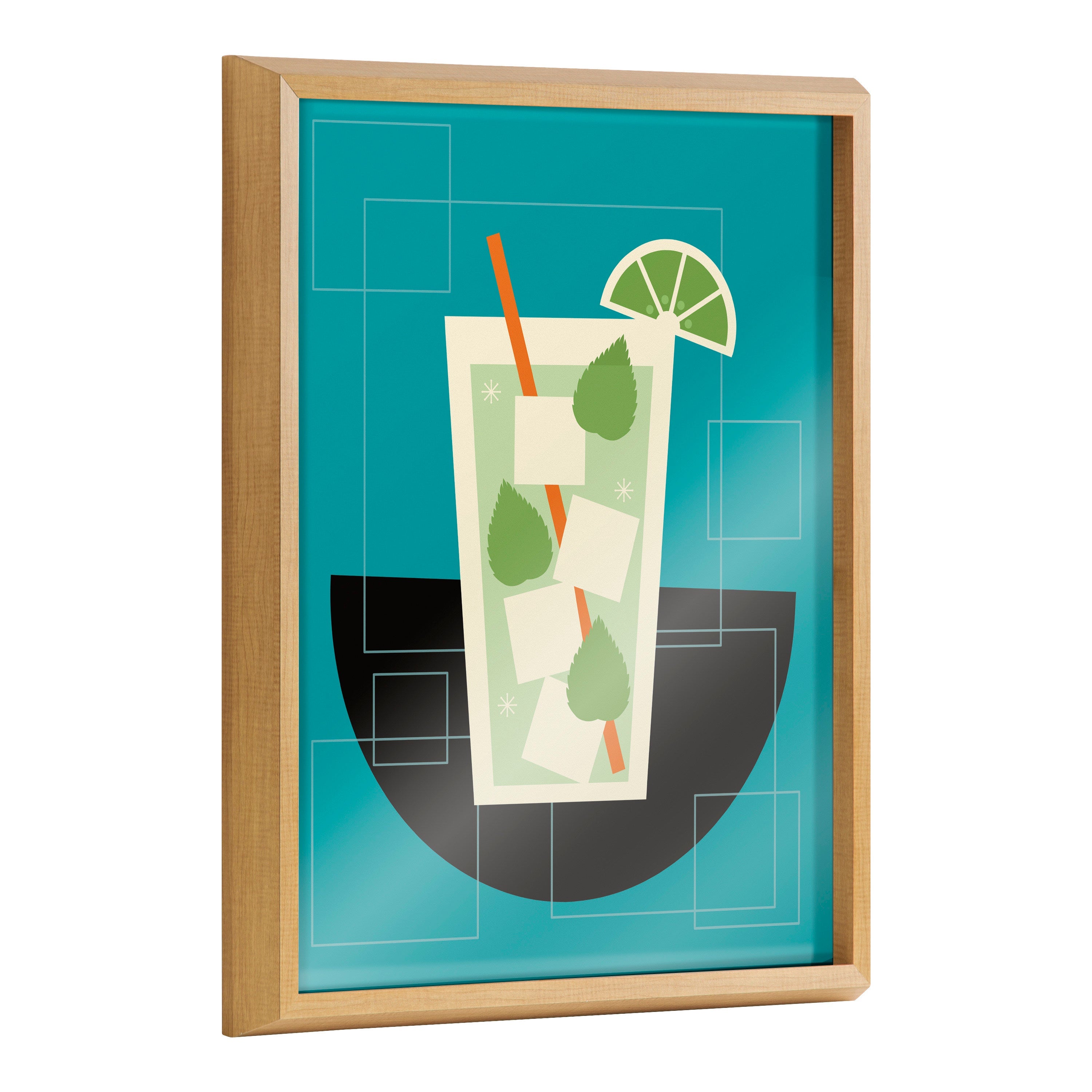 Blake Mojito Framed Printed Art by Amber Leaders Designs