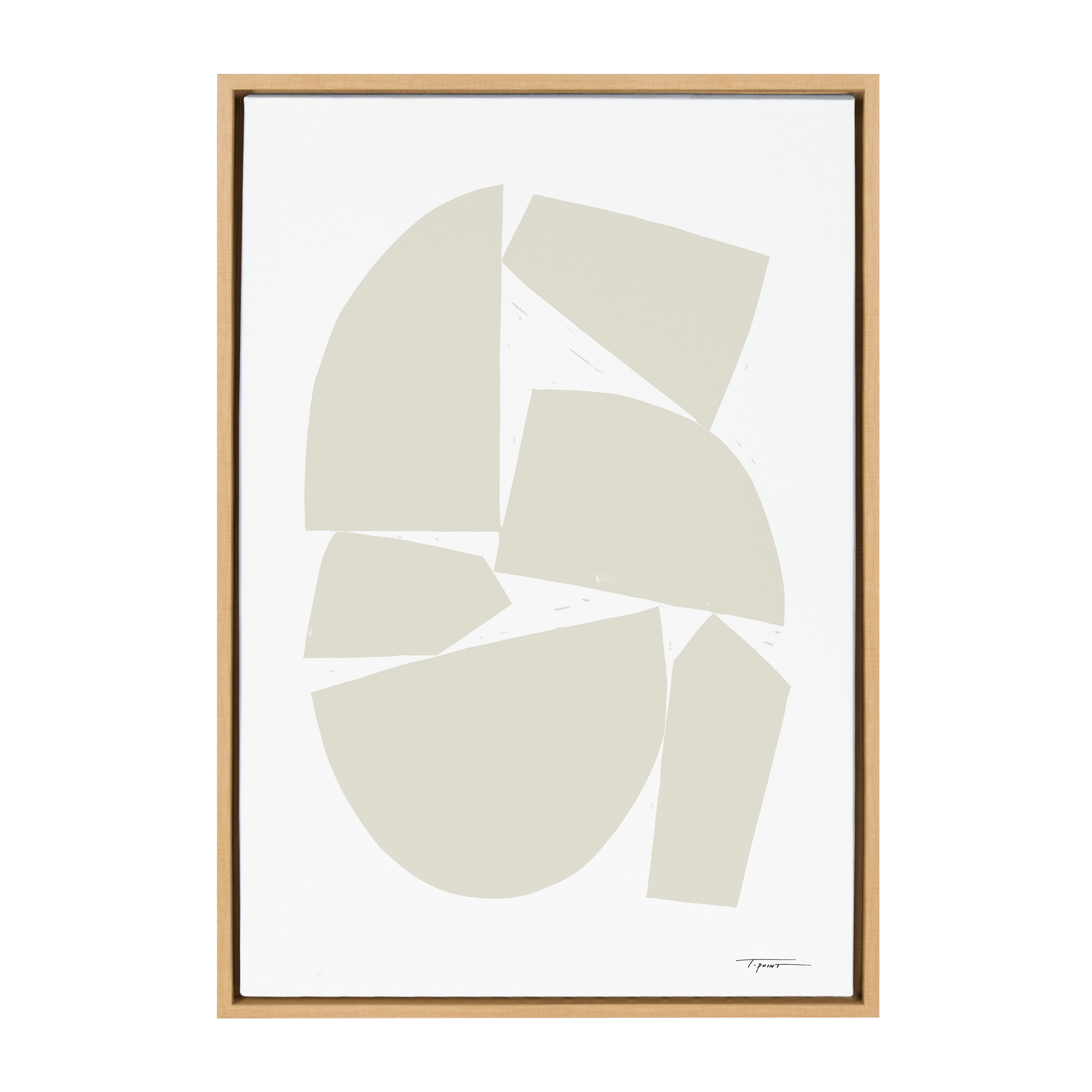 Sylvie Constructed I Neutral Framed Canvas