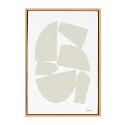 Sylvie Constructed I Neutral Framed Canvas