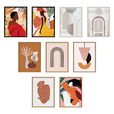 Sylvie Venice 1, 2 and 3 Framed Canvas Art Set by Alexander Ginzburg
