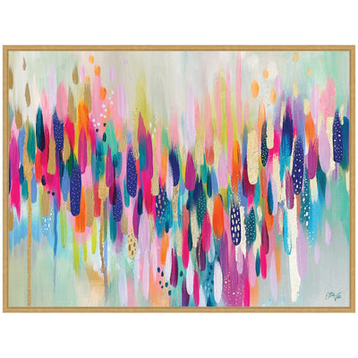 Sylvie Brushstroke 154 Horizontal Framed Canvas by Ettavee