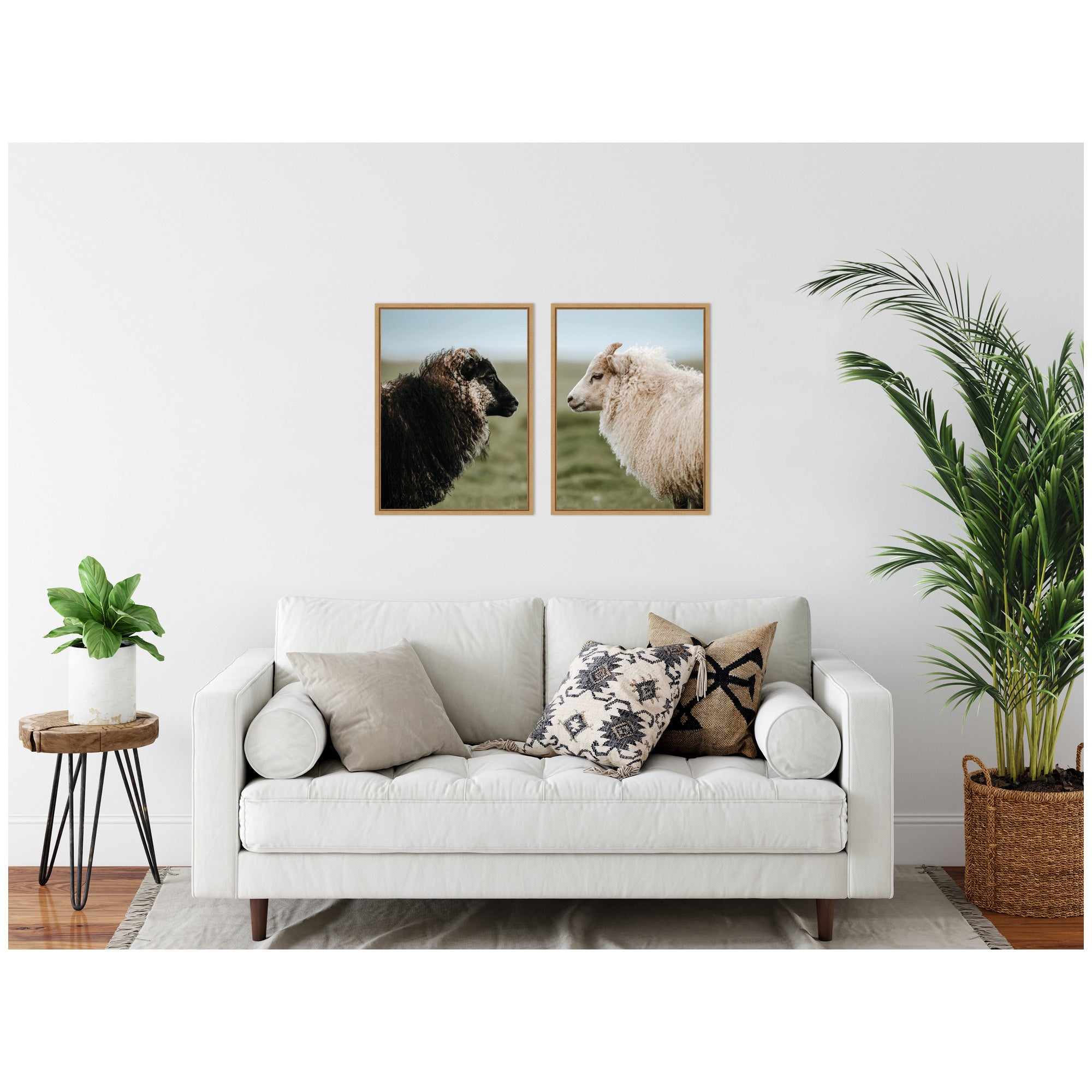 Sylvie Sheeply in Love Framed Canvas Art Set by Michael Schauer