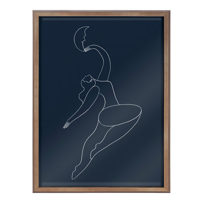 Blake Sometimes When you Fall You Fly Blue Framed Printed Glass by kateandlaurel - product image 2 for Resin Society
