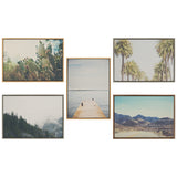 Sylvie LA California Palm Trees Framed Canvas by Laura Evans by kateandlaurel - product image 6 for Resin Society