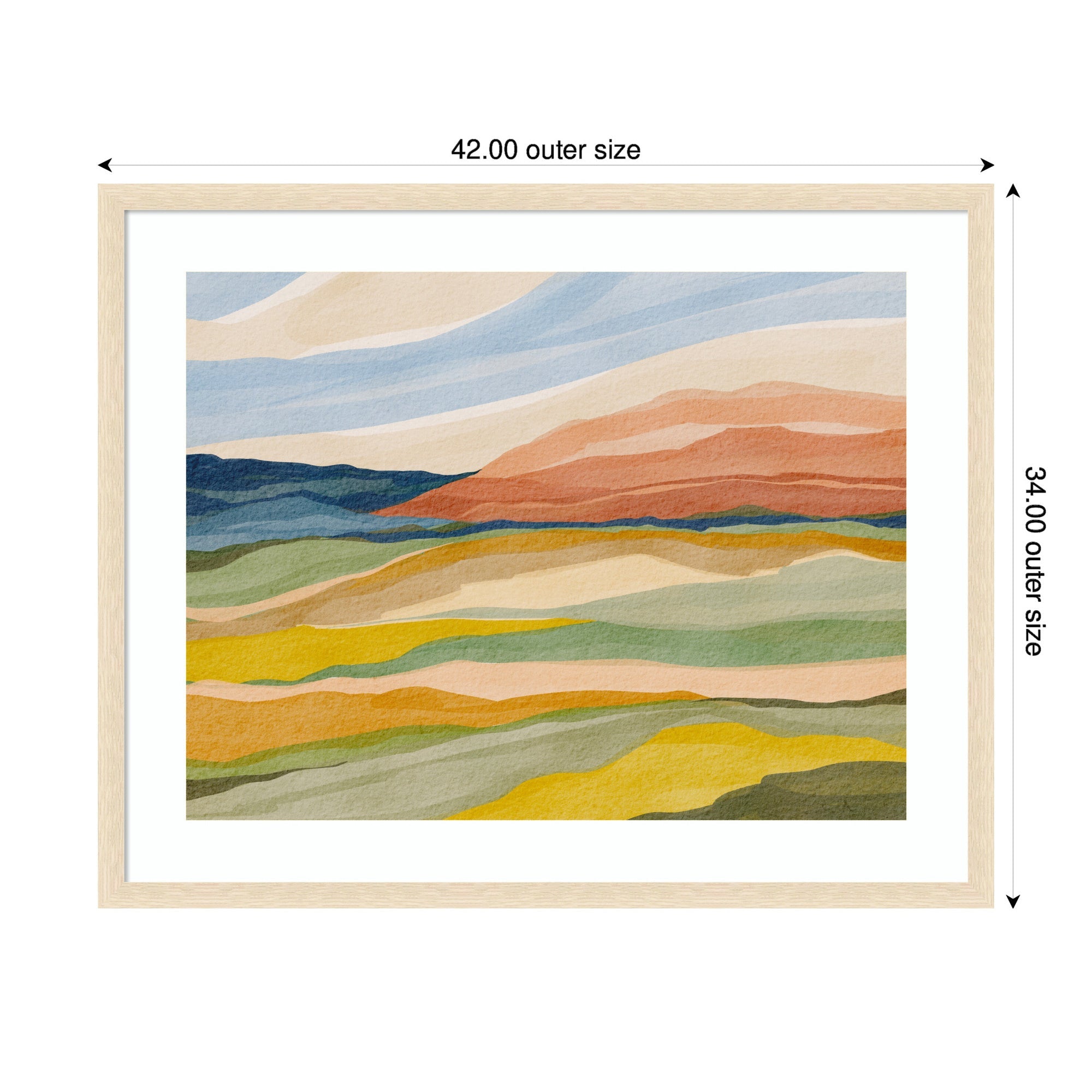 Framed Art Vibrant Rhythm by Nikita Jariwala