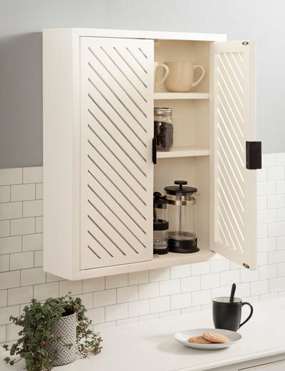 Mezzeta Tall Wood Bath Cabinet