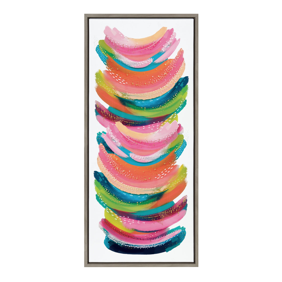 Sylvie Bright Abstract Framed Canvas by kateandlaurel - product image 2 for Resin Society