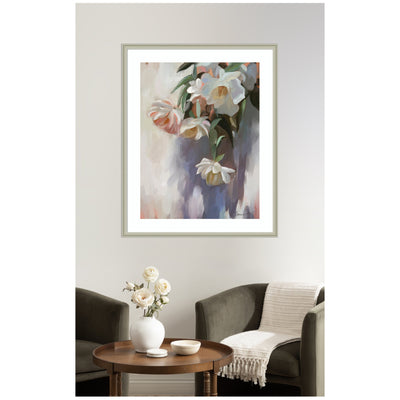 Framed Art Dangle Thumb Pastel Flower Bouquet by Mary Sparrow