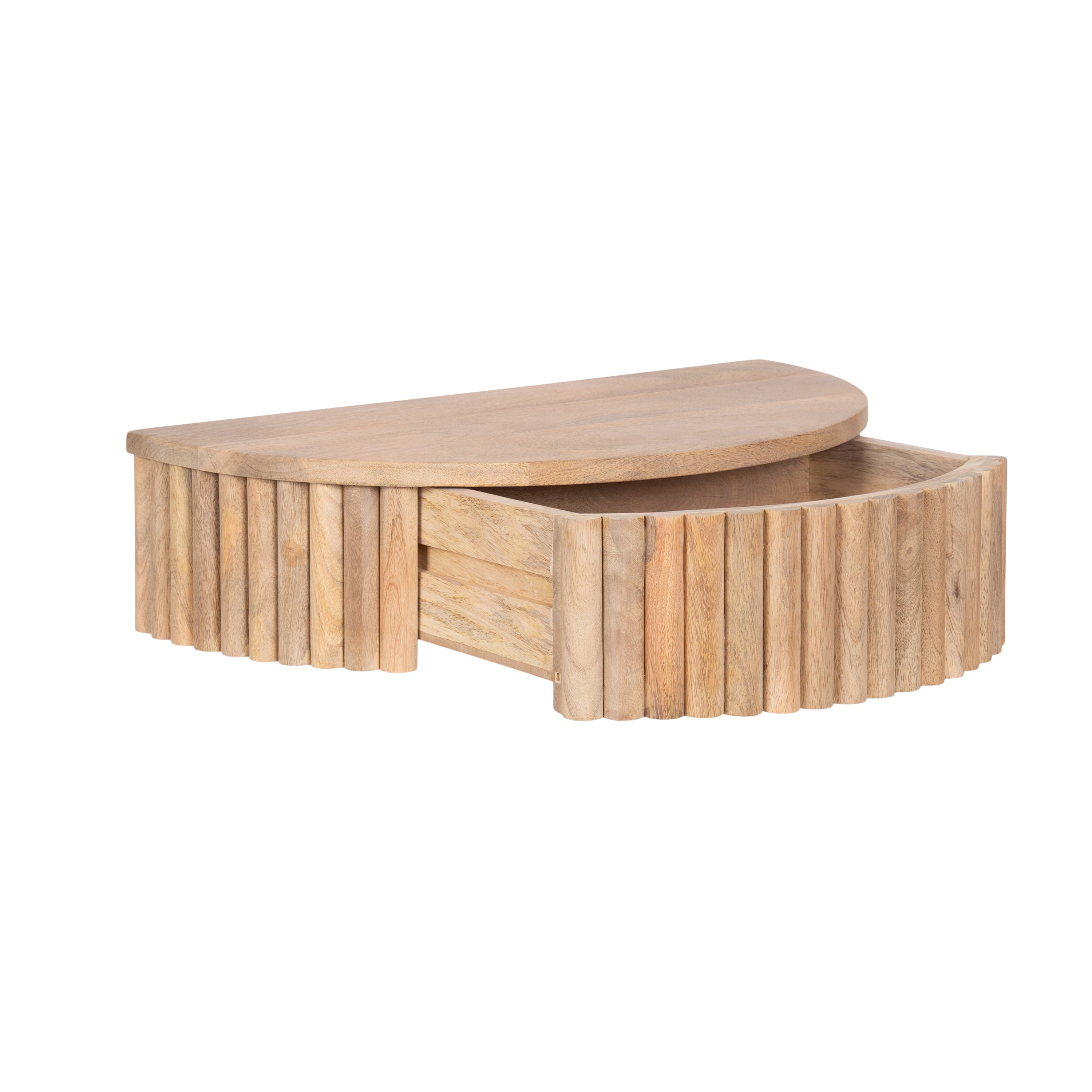 Reid Ribbed Floating Side Table